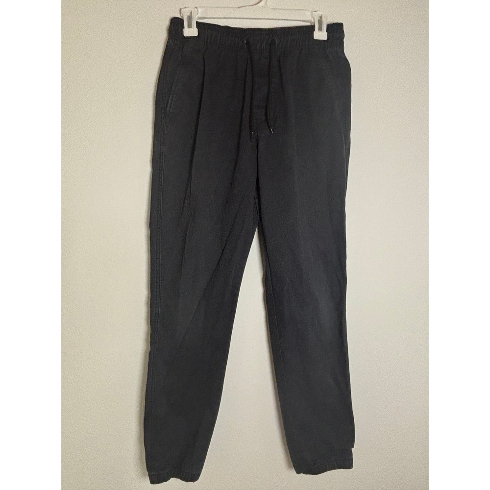 Old Navy Modern Jogger Built-In Flex Black Tapered Elastic Waist Pants Mens‎ S